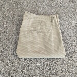 Carbon 2 Cobalt‎ Mens Size 36 Tan Embroidered  Geometric Chino Shorts